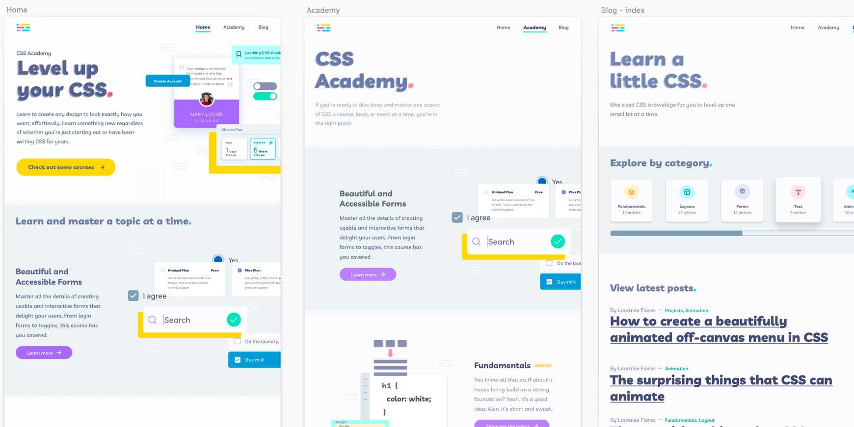 The details of how CSS Academy was created | CSS Academy