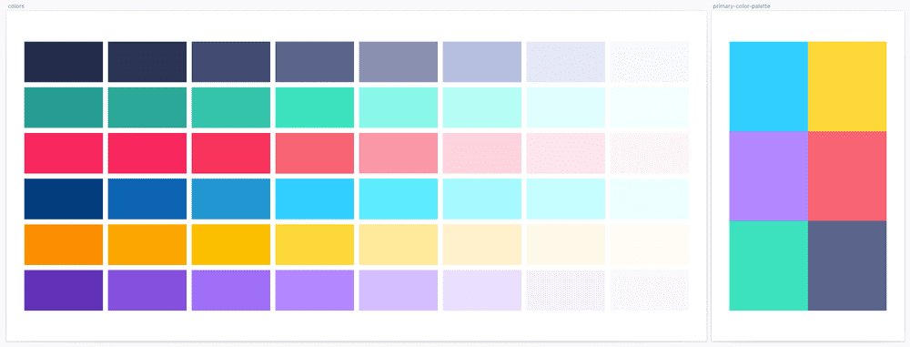 CSS Academy color palette